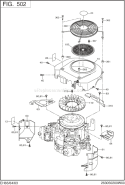 Part Location Diagram of 263-54001-A3 Subaru Support,B,Housing