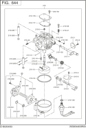 Part Location Diagram of 263-62505-08 Subaru Float