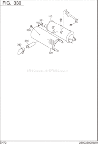Page E Diagram and Parts List for EH720DS0501  Subaru Engine