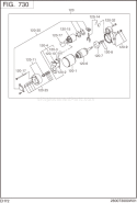 Page K Diagram and Parts List for EH720DS0511  Subaru Engine