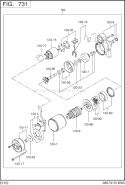 Page L Diagram and Parts List for EH720DS0511  Subaru Engine