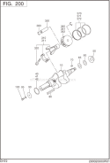 Part Location Diagram of 280-23501-07 Subaru Piston Ring Set