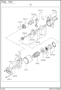 Page M Diagram and Parts List for EH722DS2100  Subaru Engine