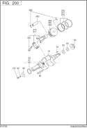 Part Location Diagram of 280-20201-11 Subaru Crank Shaft Cp