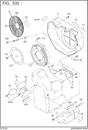 Part Location Diagram of 280-51202-A2 Subaru Blower Housing Un