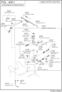 Governor Operation Diagram and Parts List for EX130D70190  Subaru Engine