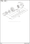 Part Location Diagram of 277-50155-08 Subaru Spiral Spring
