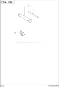 Accessories Label Diagram and Parts List for EX170D10070  Subaru Engine