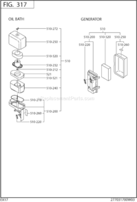 Page D Diagram and Parts List for EX170D20620  Subaru Engine