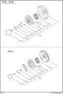 Page G Diagram and Parts List for EX170D00001  Subaru Engine