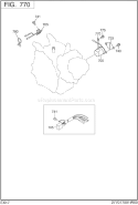 Oil Sensor Diagram and Parts List for EX170D00020  Subaru Engine