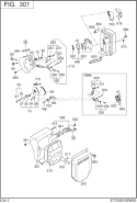 Intake Exhaust Diagram and Parts List for EX170DR7030  Subaru Engine