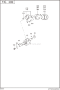 Part Location Diagram of 277-23503-17 Subaru Piston Ring Set
