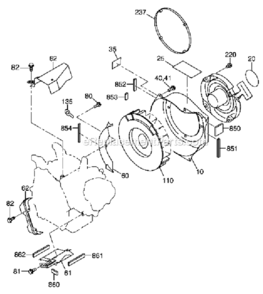 Part Location Diagram of 278-55002-01 Subaru Duct Case Cp