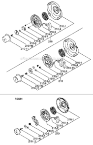 Part Location Diagram of 278-50301-30 Subaru Recoil Starter Resin Round Typ