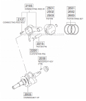 Crankshaft_Piston_Group Diagram and Parts List for EX210DE5060  Subaru Engine