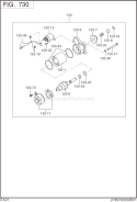 Page K Diagram and Parts List for EX210DS5230  Subaru Engine
