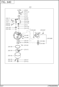 Page I Diagram and Parts List for EX270D00050  Subaru Engine