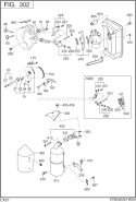 Intake,Exhaust Diagram and Parts List for EX270D20330  Subaru Engine
