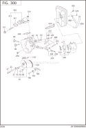 Intake Exhaust Diagram and Parts List for EX300D52011  Subaru Engine