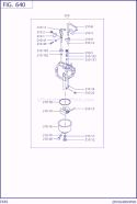 Fuel Lubricant Diagram and Parts List for EX300D52011  Subaru Engine