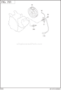 Page K Diagram and Parts List for EX300D52040  Subaru Engine