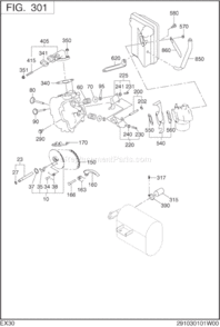 Part Location Diagram of 279-39001-11 Subaru Bracket(A/C) Cp