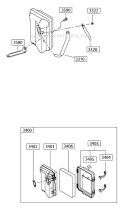 Air_Cleaner Diagram and Parts List for EX300DE5220  Subaru Engine