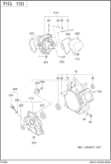 Part Location Diagram of 279-11101-31 Subaru Main Bearing Cover C