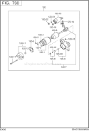 Page M Diagram and Parts List for EX300DS2011  Subaru Engine