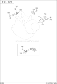 Page N Diagram and Parts List for EX300DS2022  Subaru Engine