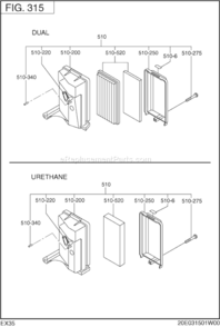 Page D Diagram and Parts List for EX350D00030  Subaru Engine