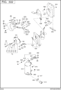 Intake,Exhaust Diagram and Parts List for EX350D20171  Subaru Engine