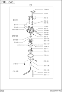 Page I Diagram and Parts List for EX350DS0030  Subaru Engine