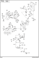 Intake,Exhaust Diagram and Parts List for EX400D20181  Subaru Engine