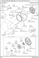 Cooring Starting Gr Diagram and Parts List for EX400D52050  Subaru Engine