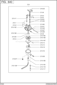 Page I Diagram and Parts List for EX400D52080  Subaru Engine