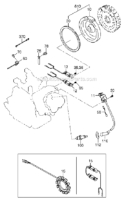 Electric_Device Diagram and Parts List for EX400DE5011  Subaru Engine