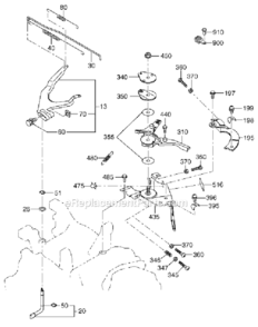 Governor_Operation Diagram and Parts List for EX400DE5011  Subaru Engine