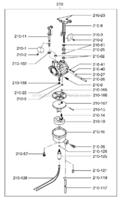 Page I Diagram and Parts List for EX400DE5011  Subaru Engine