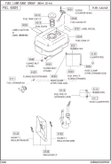 Fuel Lubricant Gr Diagram and Parts List for EX400D00030  Subaru Engine