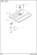 Fuel Lubricant Diagram and Parts List for EX400D20200  Subaru Engine