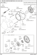 Cooring Starting Gr Diagram and Parts List for EX400DS5010  Subaru Engine
