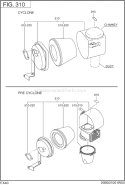 Page D Diagram and Parts List for EX400DS7020  Subaru Engine
