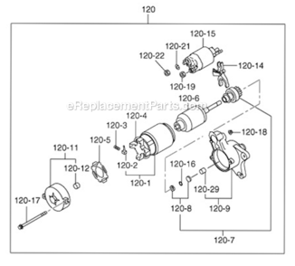Page L Diagram and Parts List for EX400SE5041  Subaru Engine