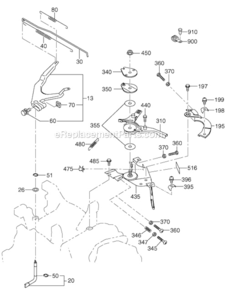 Governor_Operation Diagram and Parts List for EX400SE5041  Subaru Engine