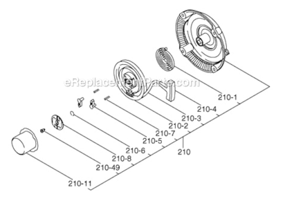 Page G Diagram and Parts List for EX400SE5041  Subaru Engine