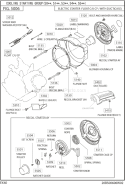 Cooring Starting Gr Diagram and Parts List for EX400DS5230  Subaru Engine