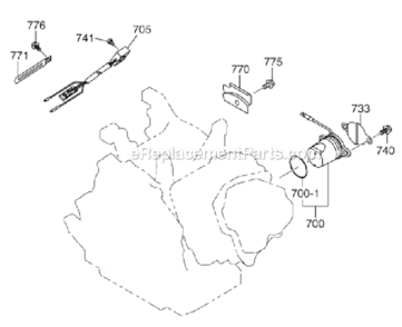 Page M Diagram and Parts List for EX400SE5221  Subaru Engine
