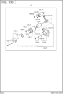 Page M Diagram and Parts List for EX400DS2062  Subaru Engine